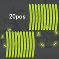 thumbnail image 1 of GLFILL Lightweight Practical Reflective Sticker Wheel Cycling Fluorescent Motorcycle Night Night Ride Rim Wheel 20pcs, 1 of 7