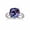 Black Vermeil, variant on 925 Sterling Silver Alexandrite Cushion Cut Color Changing Gemstone Ring, June Birthstone Jewelry for Women Silver 10