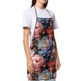 thumbnail image 4 of Pofeuu Rose Flowers Print Aprons with Pockets, Cute Aprons for Kitchen, Cooking, Server, Barber, Chef Apron, 4 of 7