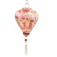 thumbnail image 2 of Floral Pattern Lantern Vietnam Lantern Mid-autumn Silk Lanterns For Outdoor, 2 of 3