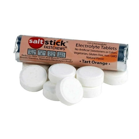 SaltStick Fastchews Chewable Electrolyte tablets Orange