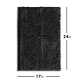 thumbnail image 5 of Lammaloe Chenille Bathroom Rugs Non Slip Bath Mat, 17x24 Ultra Absorbent, Bath Mats for Bathroom, Stone Gray, 5 of 6