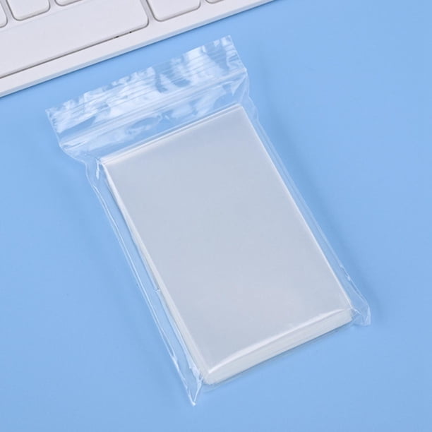 50 fundas para tarjetas, ligeras, transparentes, portátiles, protectoras, duraderas, para juegos de cartas de béisbol Sin sellar 61 cm x 88 cm Yotijar Fundas para tarjetas