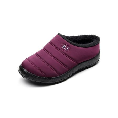 

Ritualay Womens Breathable Fuzzy Slippers Lightweight Closed Toe Home Shoe Walking Indoor Outdoor Cozy Winter Warm Shoes Red 5