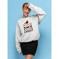 thumbnail image 2 of Witch Way To The Candy? Sweatshirt Women -Image by Shutterstock, Female 4X-Large, 2 of 4