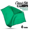 thumbnail image 4 of Magic Makers Professional Grade 6 Inch Magician's Silk - Emerald Green, 4 of 10