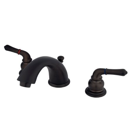Kingston Brass GKB965 Water Saving Magellan Widespread Lavatory Faucet, Oil Rubbed Bronze