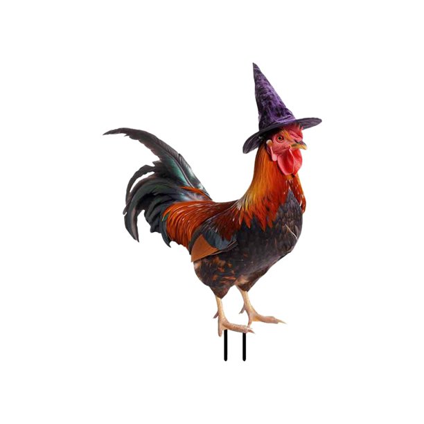 Enchufe De Metal Forjado Para Halloween Para Exteriores, Jardín, Patio, Decoración De Pollos