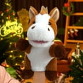 thumbnail image 5 of Pony Hand Puppet with Movable Mouth, Soft Fabric Interactive Role Play Toy for 3+ Years, Storytelling Companion, 5 of 9