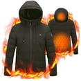 thumbnail image 1 of Chaqueta eléctrica UKAP para hombre, abrigo con capucha, prendas de vestir, chaquetas térmicas para exteriores de invierno, 1 of 11