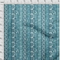 thumbnail image 4 of oneOone Cotton Poplin Teal Blue Fabric Block Print Sewing Craft Projects Fabric Prints By Yard 56 Inch Wide, 4 of 4