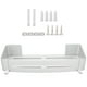 thumbnail image 2 of Estante de baño, estante de almacenamiento de pared, estante de aluminio para almacenamiento de pared, apariencia llamativa, 2 of 9