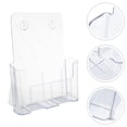 thumbnail image 3 of Organizador de revistas colgante, soporte para archivos de pared, soporte transparente para revistas, 3 of 8