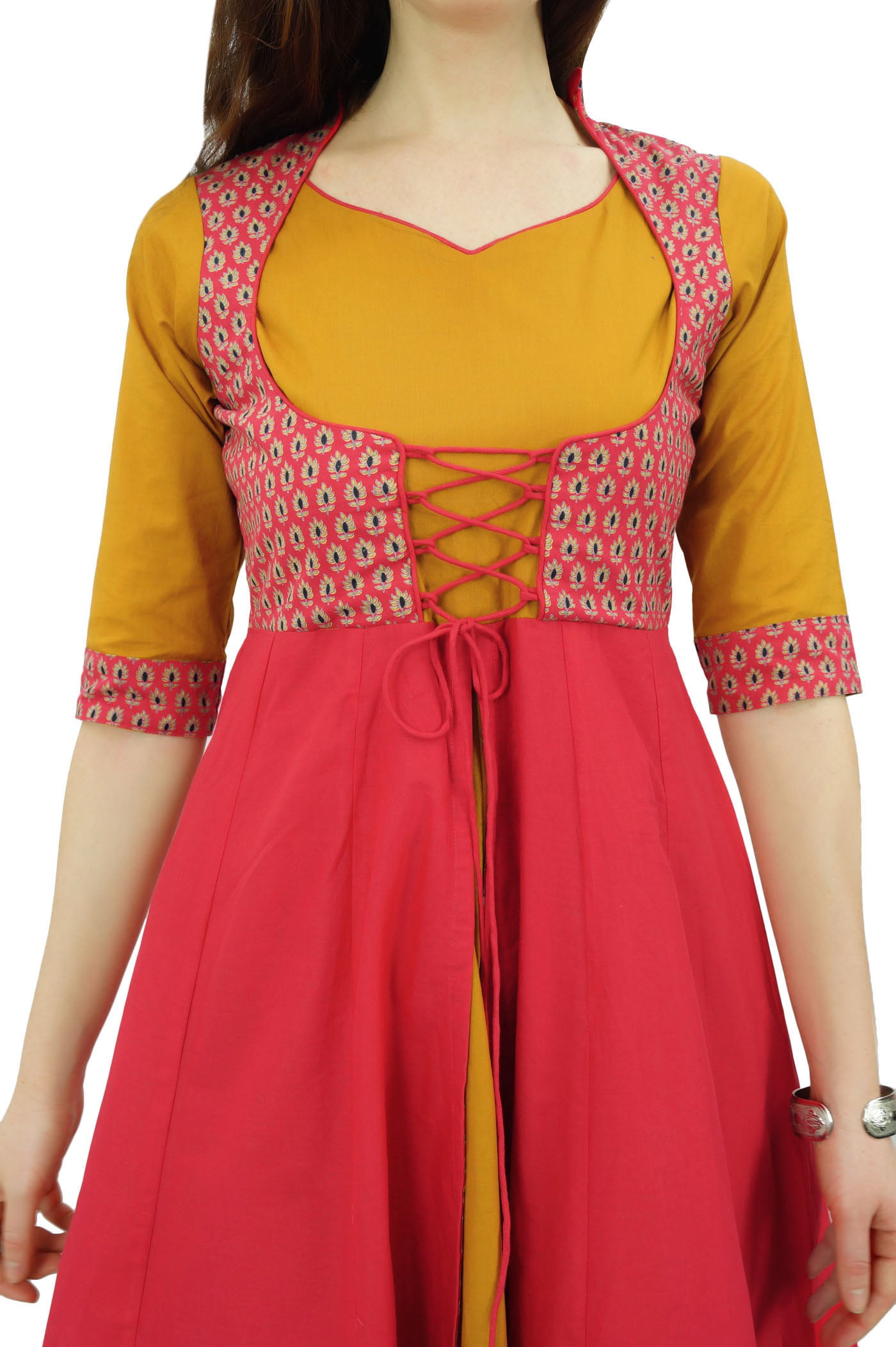 Buy Kurta With Ethnic Jacket Kurti for Women Cotton Kurti Online in India -  Etsy