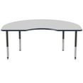 thumbnail image 7 of ECR4Kids 48in x 72in Kidney Everyday T-Mold Adjustable Activity Table Grey/Navy/Black - Super Leg, 7 of 7