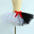 thumbnail image 5 of Falda tutú para niñas con diseño de gato en el sombrero, tutú blanco y negro para niñas pequeñas, faldas de tul esponjosas, disfraces del Dr. Seuss para niños, ropa de Halloween, 5 of 5