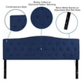 thumbnail image 6 of BizChair Arched Button Tufted Upholstered King Size Headboard in Navy Fabric, 6 of 11