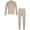 Coffee, variant on TiaoBug Kids Thermal Long Johns Set Underwear Long Sleeve Tops and Pants Warm Base Layer Set Blue 2-3