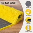 thumbnail image 5 of ASPILLOW Fluffy Shaggy Bedside Round Rug,Fuzzy Plush Indoor Floor Circular Carpet for Living Room Bedroom Kids Room Nursery,4ft Yellow, 5 of 8