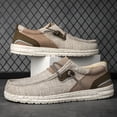 thumbnail image 3 of Big Size Men's Casual Loafers Slip On Canvas Shoes Lightweight Driving Shoes Male Casual Sneakers Flats Walking Shoes, 3 of 10