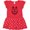 Red with Polka Dots, variant on Inktastic Tribal Wolf Head Girls Toddler Dress
