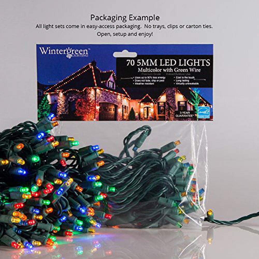 White Wire Christmas Lights Wedding Lights LED Wedding Decorations Lights - Party Lights for Bedroom, Outdoor Lights Tent Lights String, White Wire (70 lights, 24 ft, Warm White)