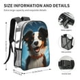 thumbnail image 4 of Kdxio Playful Smile Cute Dog Clear Backpack, Transparent Bookbag for School for Women Men, Capacity Clear Bag for College, Travel, 4 of 7