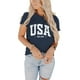 thumbnail image 2 of Camiseta INFITTY para mujer, 4 de julio, color azul marino, talla S, 2 of 4
