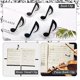 thumbnail image 3 of pince Notes En Plastique 6 Pices (noir) Montre De Musique, Page De Livre De Piano, Clip De Sac De Nourriture, Accessoires De Pratique De La Musiq, 3 of 5