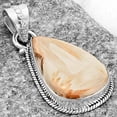 thumbnail image 2 of Natural Orange Scolecite - India 925 Sterling Silver Pendant Jewelry P-1056 SDP118741, 2 of 5