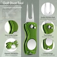 thumbnail image 2 of Herramienta de reparación Golf Divot Skylety con marcador de bolas de acero inoxidable, 2 of 7