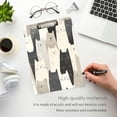 thumbnail image 3 of FORMRS Acrylic Clipboard with Low Profile Clip Standard A4 Letter Size, 12.5" x 9", White Cute Cats, 3 of 8