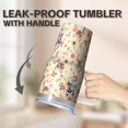 thumbnail image 5 of 20OZ Dog Paw Travel Cup with Handle Insulated Stainless Steel Tumbler Great Dog Lover Gifts Unique Birthday Christmas Presents for Women Men Perfect for Commute and Outdoor Trips, 5 of 6