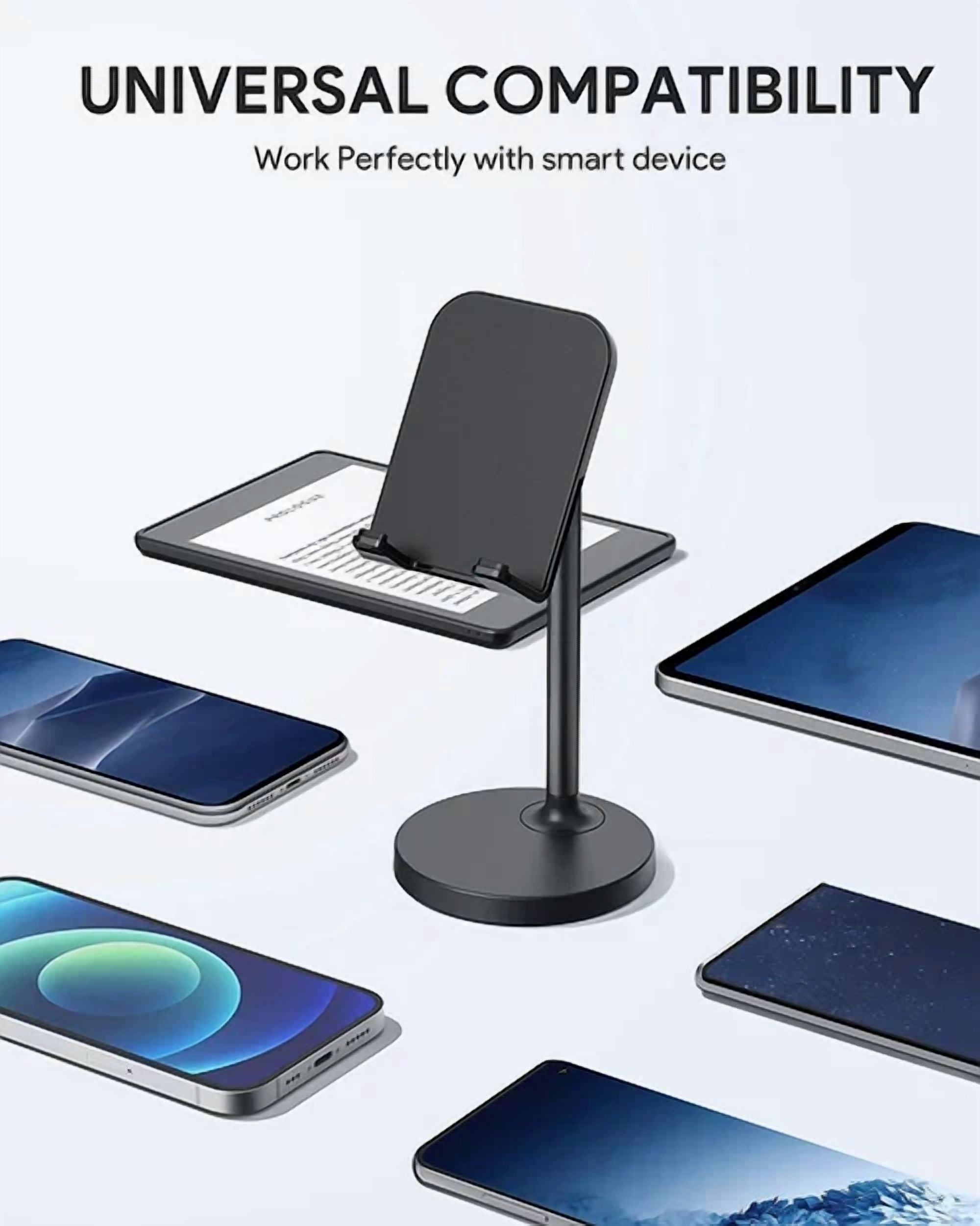 Cell Phone Stand Features Adjustable Angle Design Find Most Comfortable Viewing