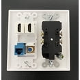 thumbnail image 1 of Toma de corriente IBL IBL-15A 2 puertos HDMI 1 Cat6 Ethernet, 1 of 2