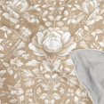 thumbnail image 4 of Square Scarf Headscarf Shawl Printed Scarf 23.62×23.62 Inches Fashionable Decorative Scarf Brown Flower, 4 of 6