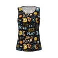 thumbnail image 4 of Fotbe Basketball Womens Loose Fit Casual Flowy Slim-Fit Tank Tops Athletic Round Neck Trendy Sleeveless Summer Tops for Gym and Yoga-Small, 4 of 9