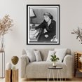 thumbnail image 4 of Historic Framed Print, [Marjorie Merriweather Post Hutton Davies, three-quarter length portrait, seated at desk, facing left].World Telegram Photo C.M. Stieglitz., 17-7/8" x 21-7/8", 4 of 9