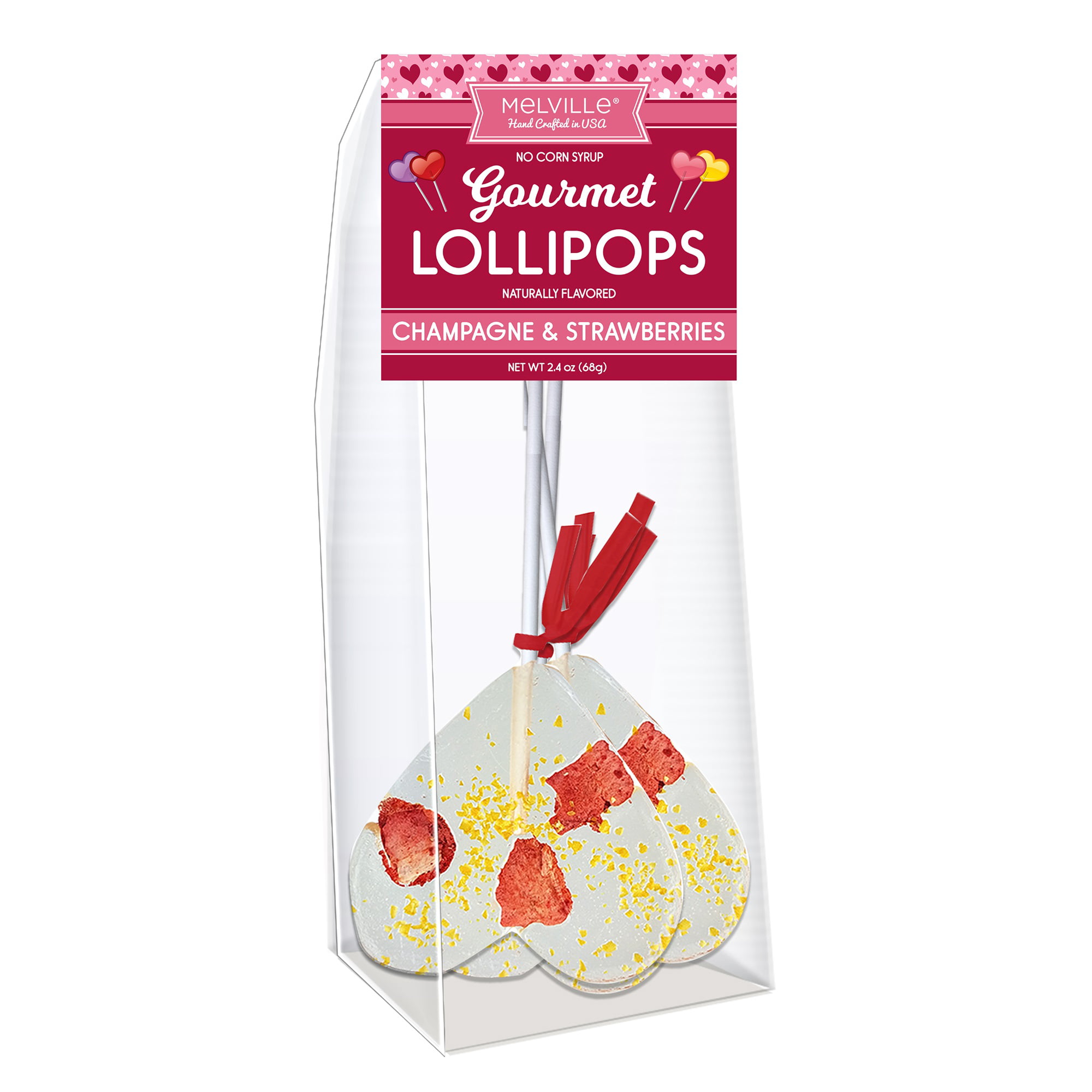 Gourmet Fruit Lollipops - Strawberry Banana by Melville Candy Company