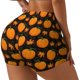 thumbnail image 1 of Fotbe Orange Pumpkin And Autumn Maple Shorts Sin Costuras – Shorts Deportivos de Cintura Alta para Mujer, Elásticos para Gimnasio, Yoga, Running o Ciclismo-Medium, 1 of 8