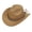 Camel, variant on Cowboy Hat for Women and Men Western Felt Cowboy Cowgirl Hat Wide Brim Belt Retro Fedora Hats