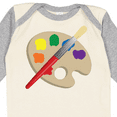 thumbnail image 4 of Inktastic Artist Palette and Brush Boys or Girls Long Sleeve Baby Bodysuit, 4 of 5