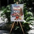 thumbnail image 4 of Santa is Coming Poodle Merry Christmas Xmas Noel Truck Tree Vertical Matte Canvas Poster Poodles Dog Lover Gifts Idea Wall Art Home Decor - 02023, 4 of 5