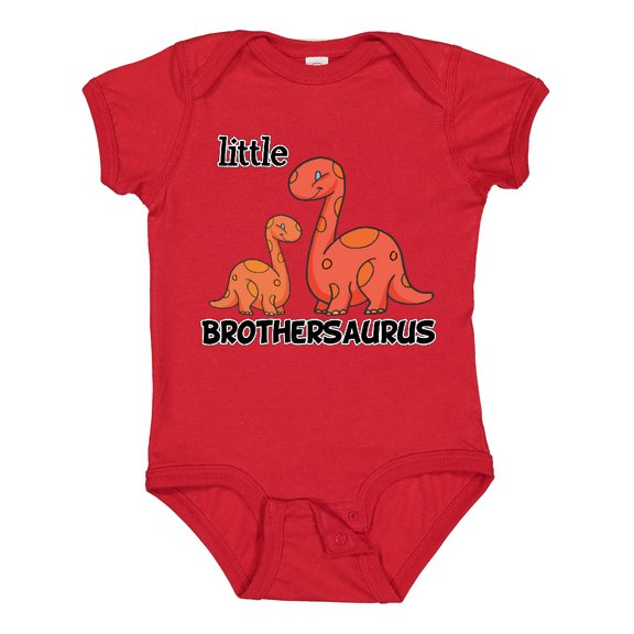 Inktastic Little Brothersaurus Boys Baby Bodysuit