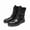 Black, variant on 2026 New Men's Martin Boots Vintage British Style Belt Buckle High-top Shoes Street Trend Motorcycle Boots