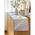 thumbnail image 5 of Table Runner 70 Inches Long for Kitchen Dining, Abstract Gradient, Dresser Scarf Farmhouse, Dining Table Decorations for Wedding/Parties, Modern Minimalistic Geometric Ripple Art 13 x 70 In, 5 of 9