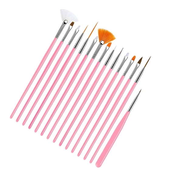 Aellinatey Convenient Nail Art Innovators 15Pcs Brush And Tool Set For Gel Designs