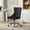 Black + Velvet + American Design, variant on SEENYOO Office Chair, Modern Velvet Swivel Desk Chair with Tufted Buttons and Golden Metal Base, Adjustable Height, Black