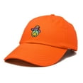 thumbnail image 5 of Dalix Sorcerer Frog Embroidered Cap Cotton Baseball Cute Cool Dad Hat Womens in Orange, 5 of 5