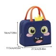 thumbnail image 3 of Yhmxh Cute Cartoon Insulated Lunch Bag, Reusable Thermal Lunch Tote Box with Zipper, Portable Food Storage Lunch Handbag, Leakproof Oxford Fabric Cooler Lunch Container for Picnic Travel, 3 of 6